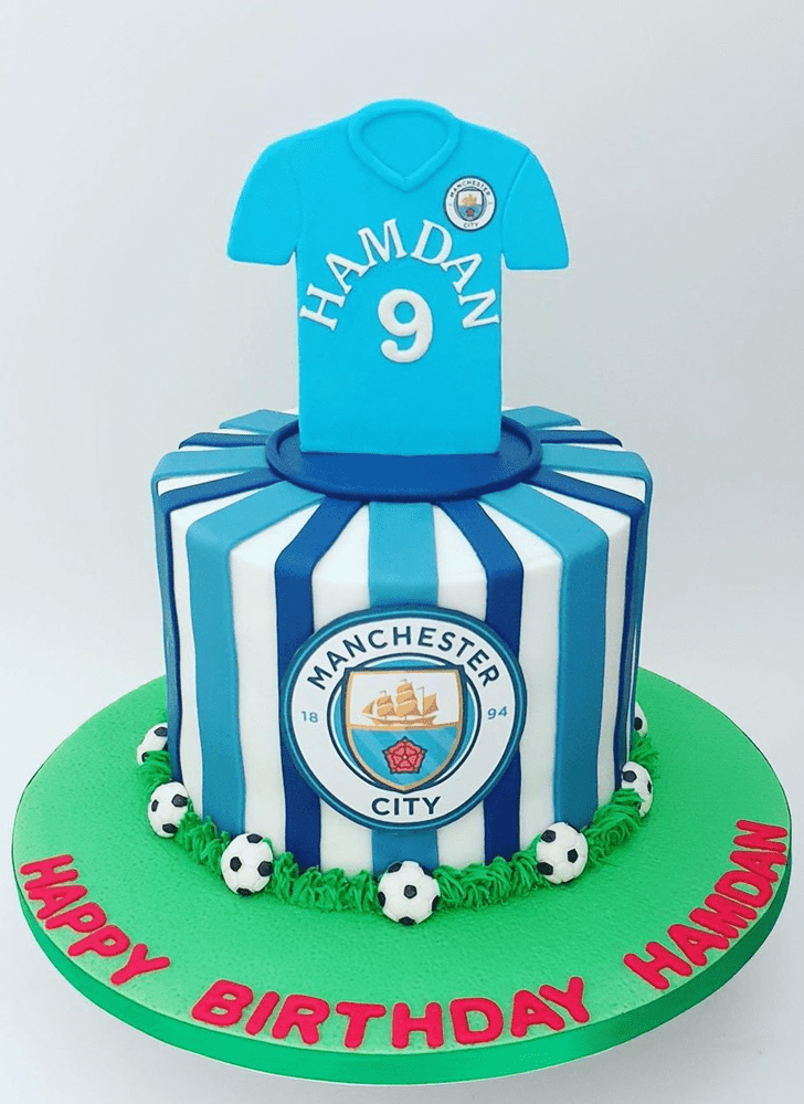 Bewitching Manchester City Cake