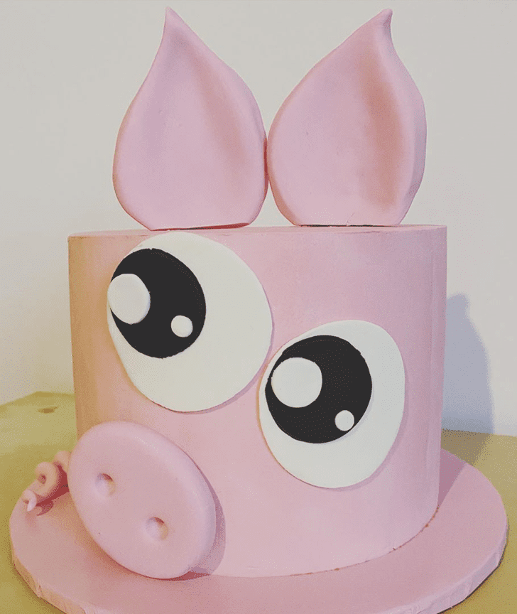 Pig Birthday Cake Ideas Images Pictures   Pig Cake Design 02 