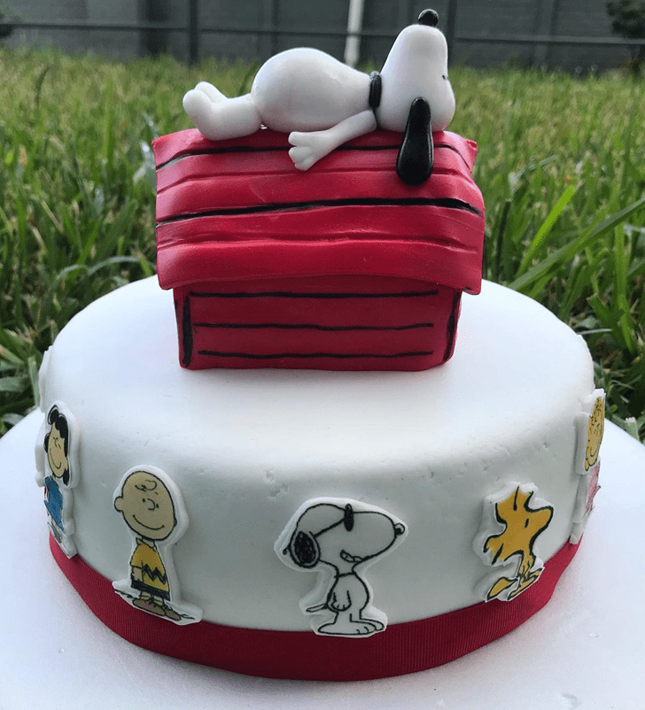 Classy Snoopy Cake